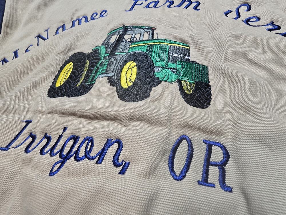 RARE Quilted Workwear Farm Jacket Embroidered FFA MADE IN USA M 38-40